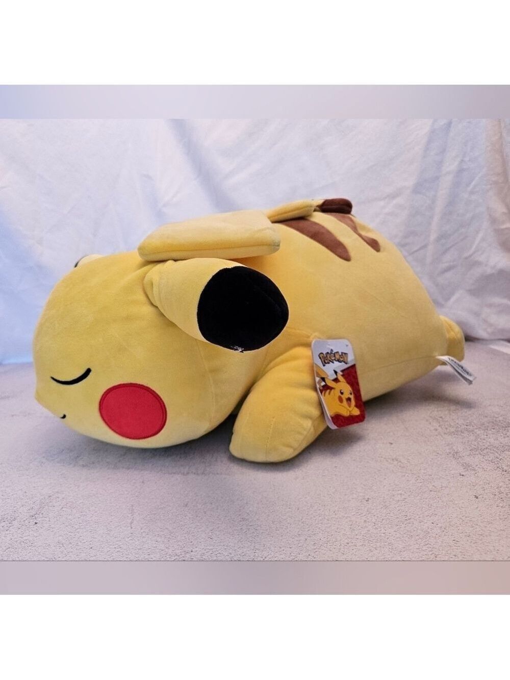 New Pokemon 18" Sleeping Pikachu Plush Toy, Authentic, Soft Collectible, NWT